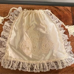 Vintage bridal money bag hand made